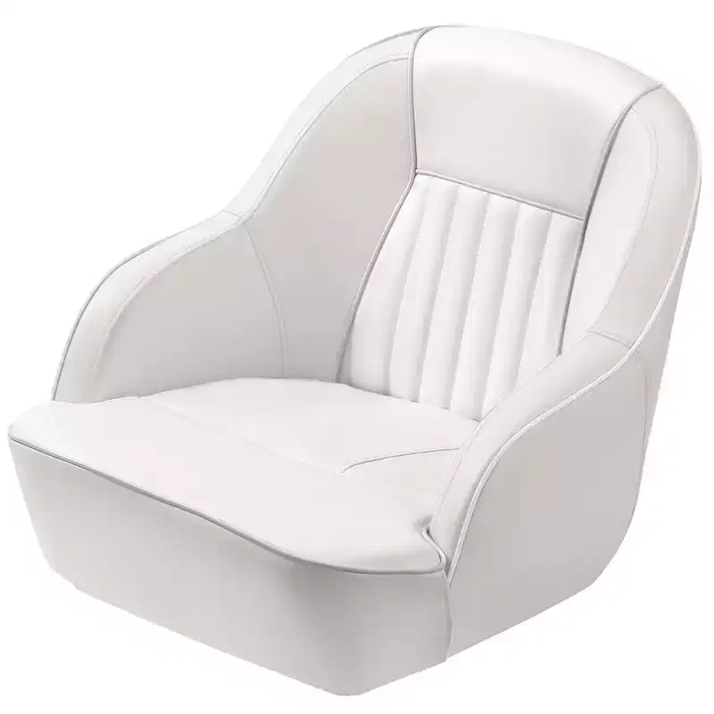 Pontoon Captain Bucket Seat With Thickened Sponge Padding, Fishing Chairs for Boats, Sightseeing, Speedboat, Canoe - 1-Piece