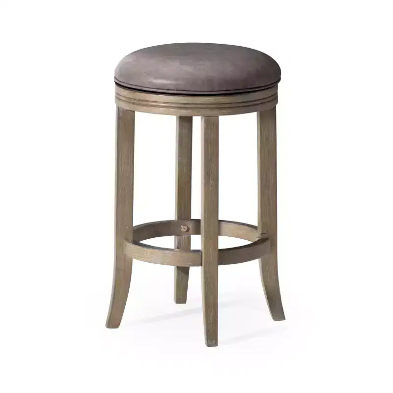 Maven Lane Eva Kitchen Counter Stool with Faux Leather 26