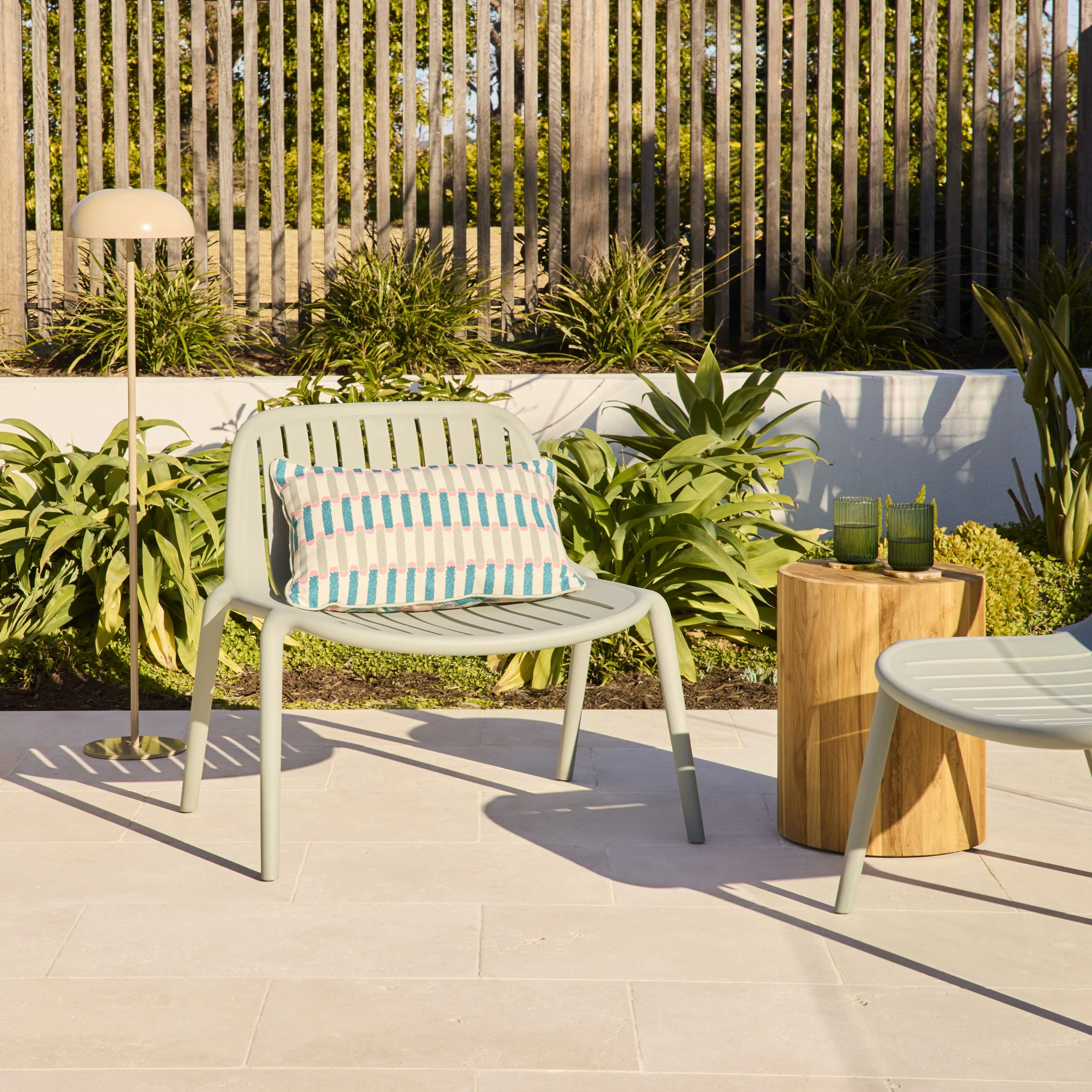Polypropylene Stackable Outdoor Chair Gum Tree Green
