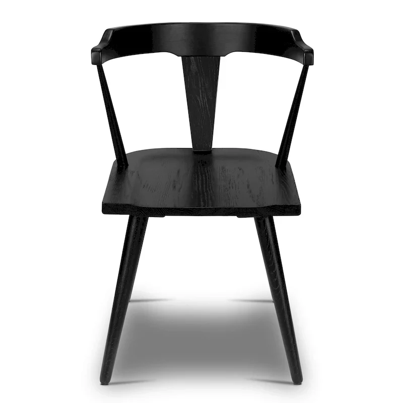 Poly & Bark Enzo Dining Chair - Solid Oak Wood
