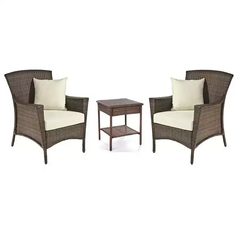 Jiallo Galleon Collection Outdoor Garden Patio Furniture 3PC set w/ Table