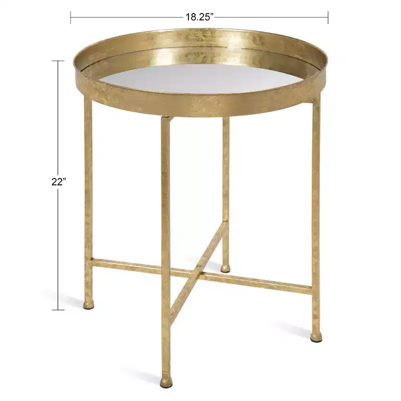 Kate and Laurel Celia Round Metal Side Table