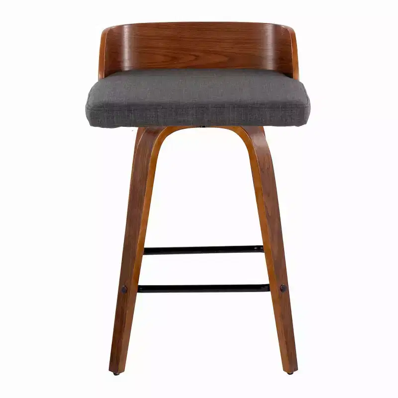 LumiSource Set of 2 26 Maya Swivel Counter Height Barstools