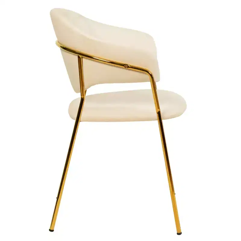 Upholstered Dining Chair Set of 2 Velvet Camelback Stainless Steel Legs 330 lbs