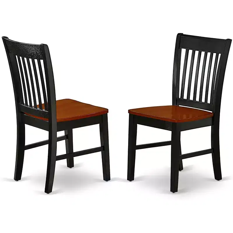 HomeStock Belmont 9Pc Square 36/54 Inch Family Table With 18 In Butterfly Leaf And 8 Wood Seat Dining Chairs
