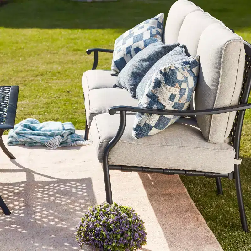 2pc Sofa and Coffee Table Patio Seating Set - Patio Festival