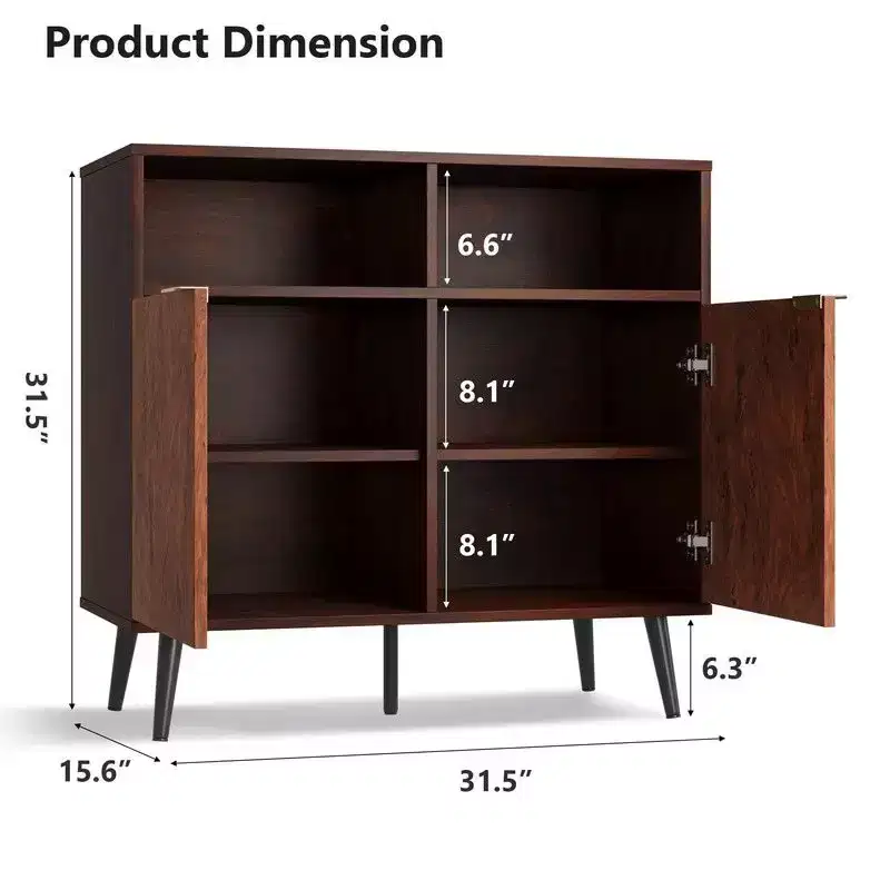 Buffet Cabinet with Drawers(of 2 set), 31.5'' Large Sideboard Buffet Credenza Storage Cabinet