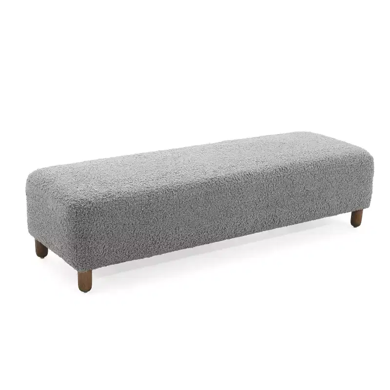 Christopher Knight Home Felix Wood Upholstered Ottoman
