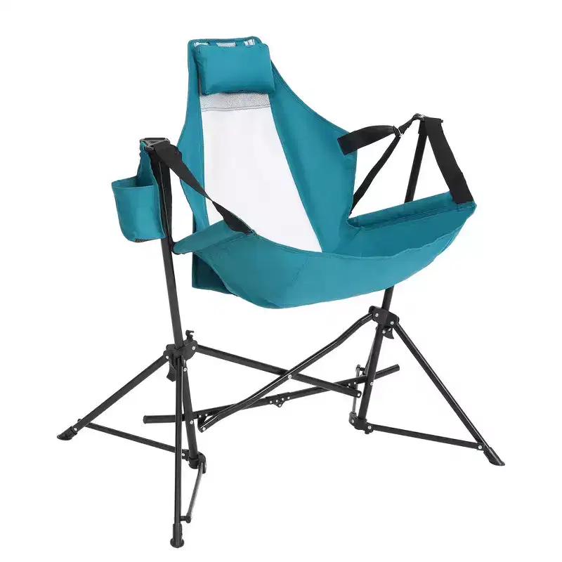 Whisen Hammock Camping Chair & Rocking Chair with Pillow Cup Holder, Recliner with Carry Bag