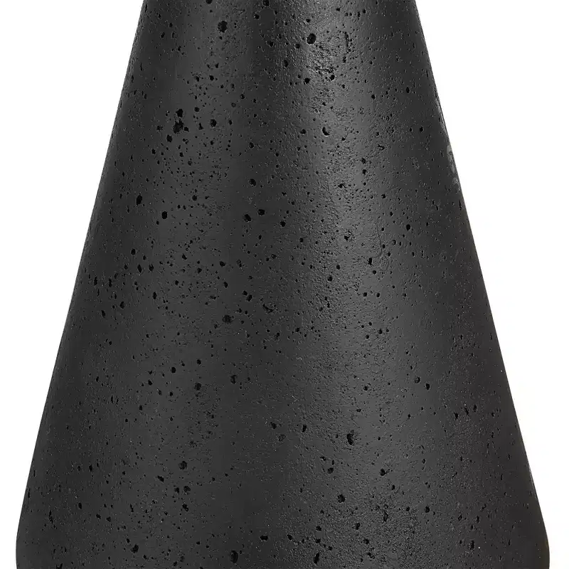 Uttermost Midnight 12 1/2 Wide Black Stone Round Accent Table