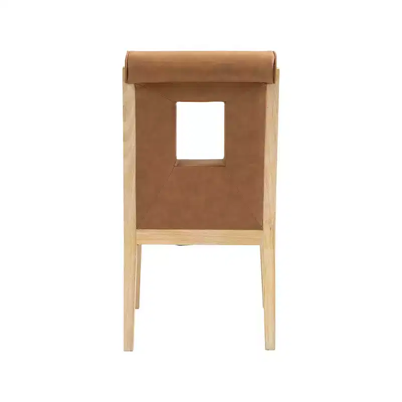 Meridian Furniture,Gwendolyn Vegan Leather Dining Side Chair, Set of 2