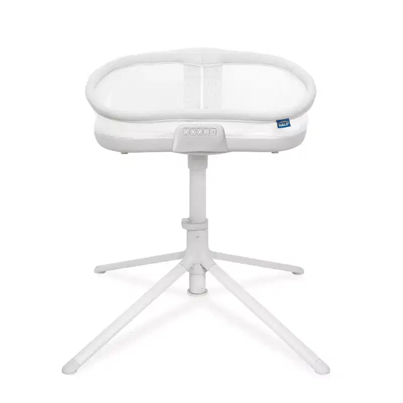 HALO BassiNest Soothing Swivel Sleeper 3.0 Baby Bassinet - Gray: Adjustable Height, 360-Degree Swivel, Vibration