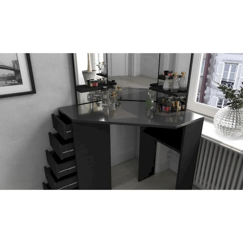 Corner Makeup Vanity