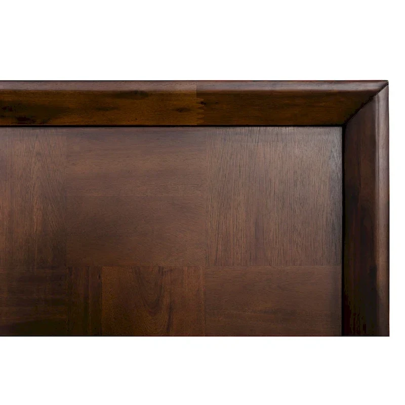 Modrest Shane Modern Acacia & Brass Bed
