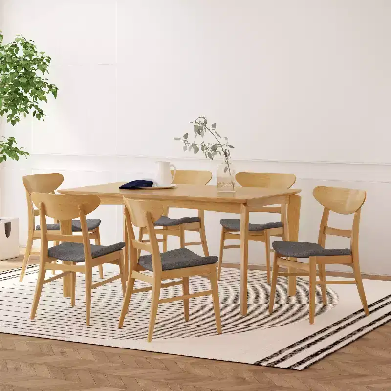 Christopher Knight Home Amesbury Wood and Fabric 7 Piece Dining Set