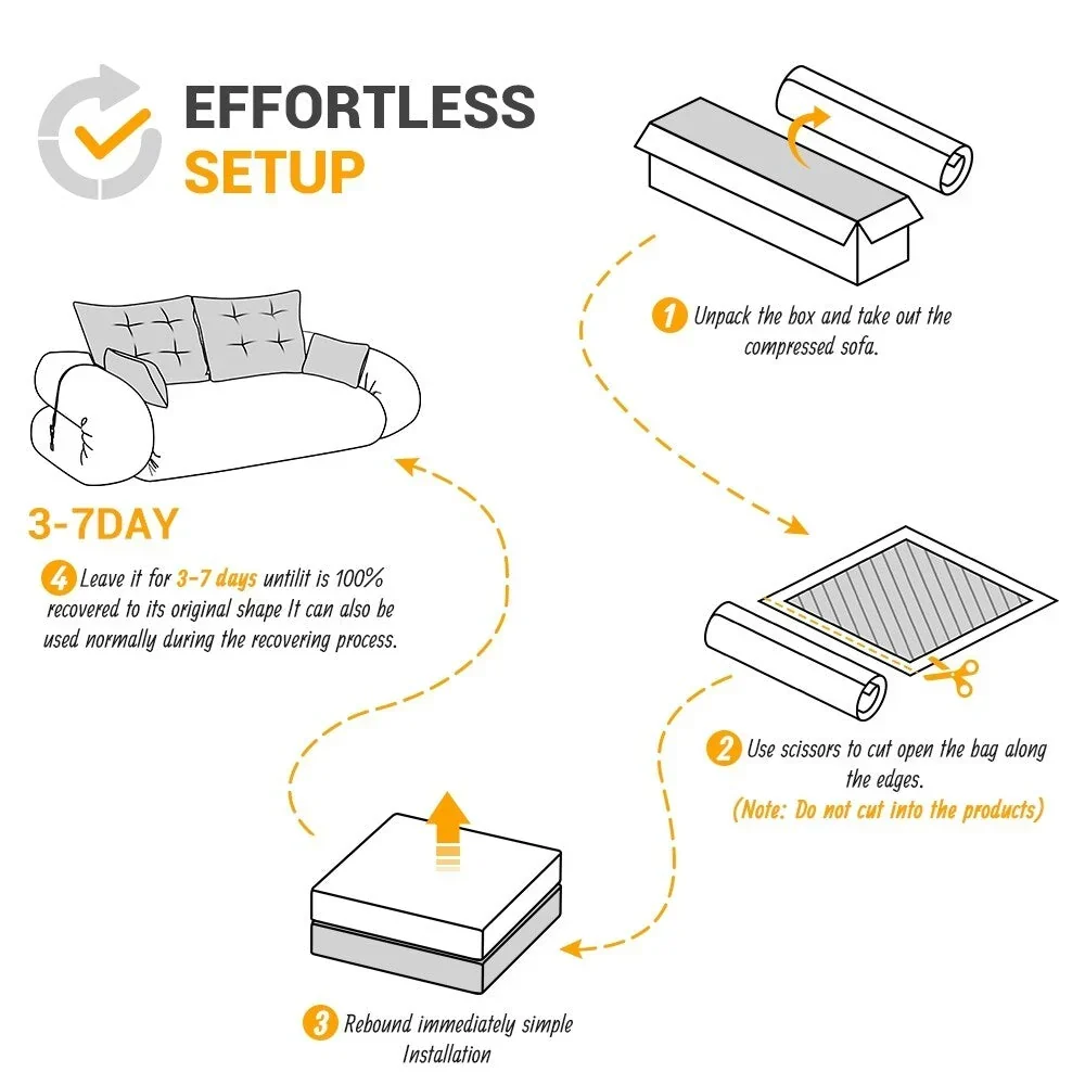 78.7 Multi-Functional Foldable Sofa Bed