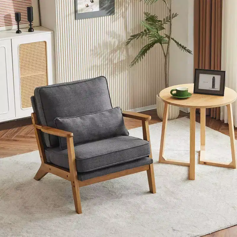 Karl Home Upholstered Single Lounge Chair Accent Chair