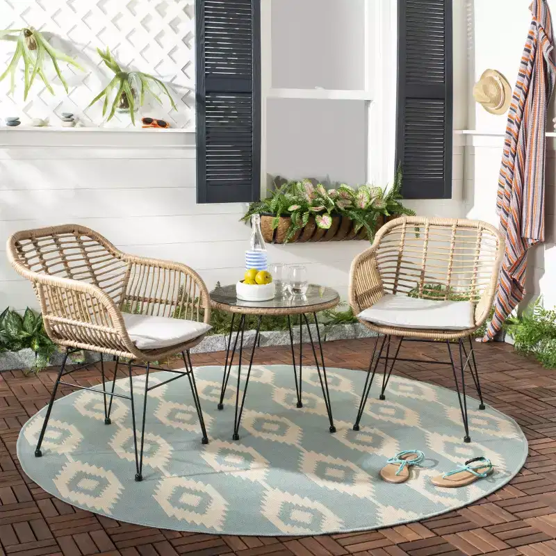 Alton 3 Piece Lounge Set - Indoor/Outdoor - PAT9004 - Safavieh
