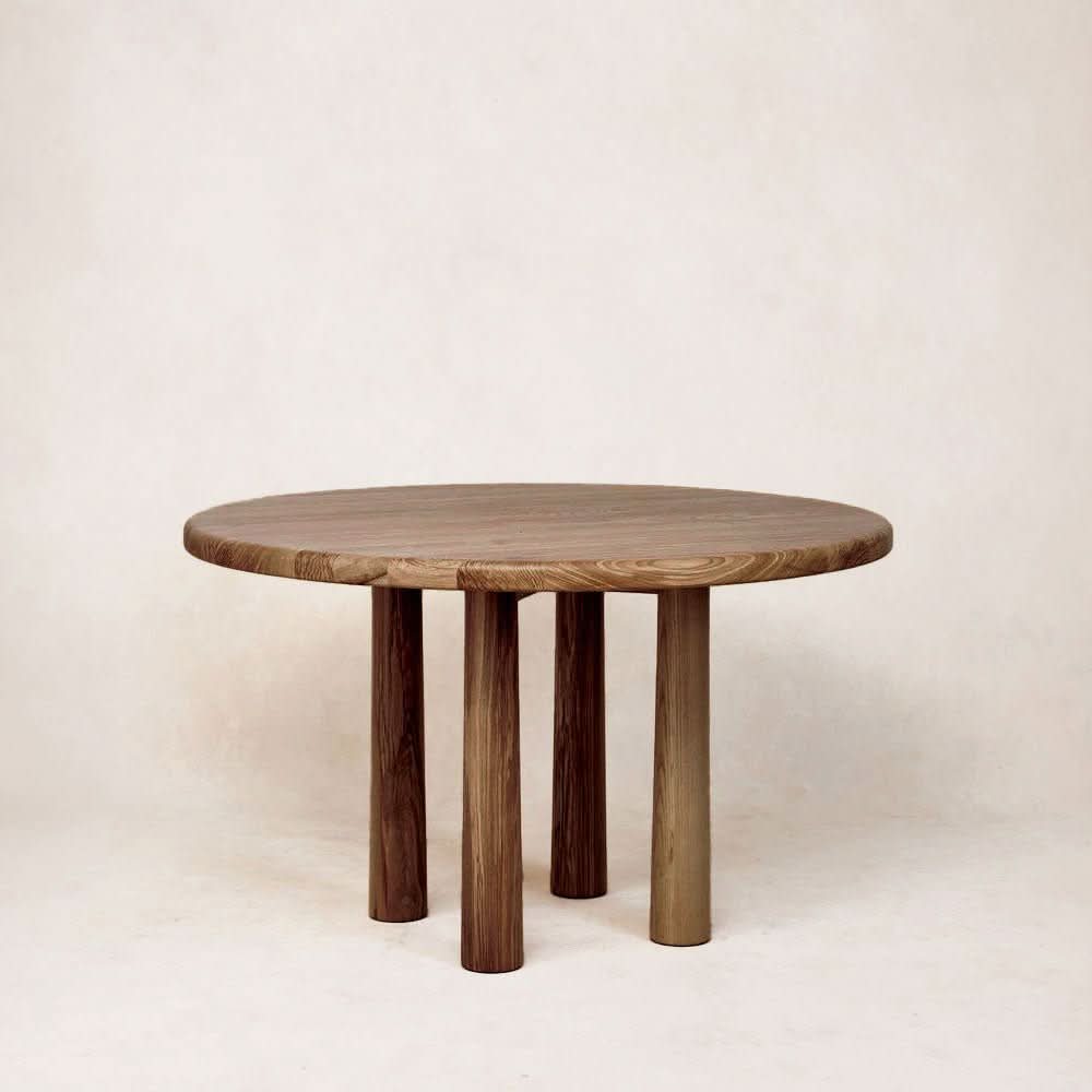 Round Topa Topa Dining Table - Mocha - after the that lines the the Table is a constant crowd pleaser