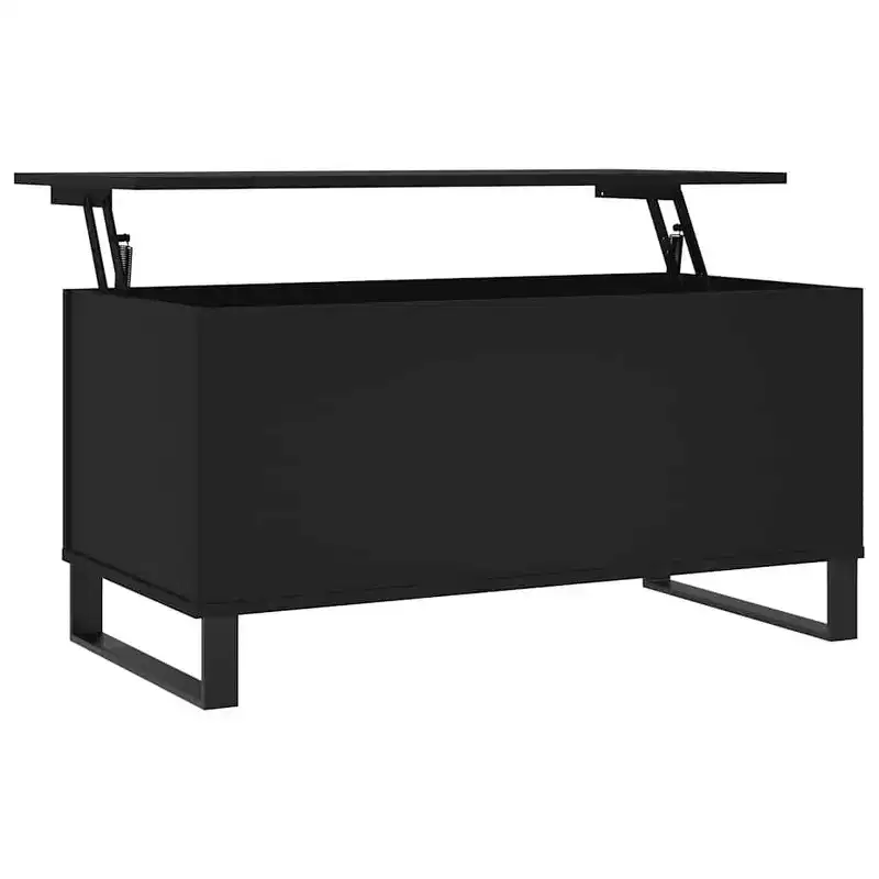 Coffee Table White Engineered Wood, Metal Medium Coffee Table