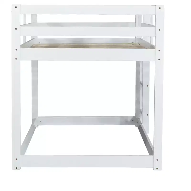 MAYEERTY Full Bed Frame Noise-Free Design No Box Spring Needed Solid Pine Wood