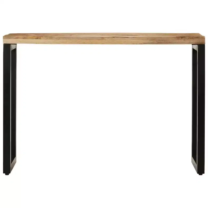 vidaXL Console Table Entryway Side Table for Living Room Hallway Solid Wood - 43.3 Solid Rough Mango Wood
