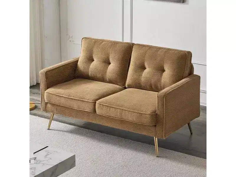 Karl Home |53.5 inch Square Arms Loveseat Sofa