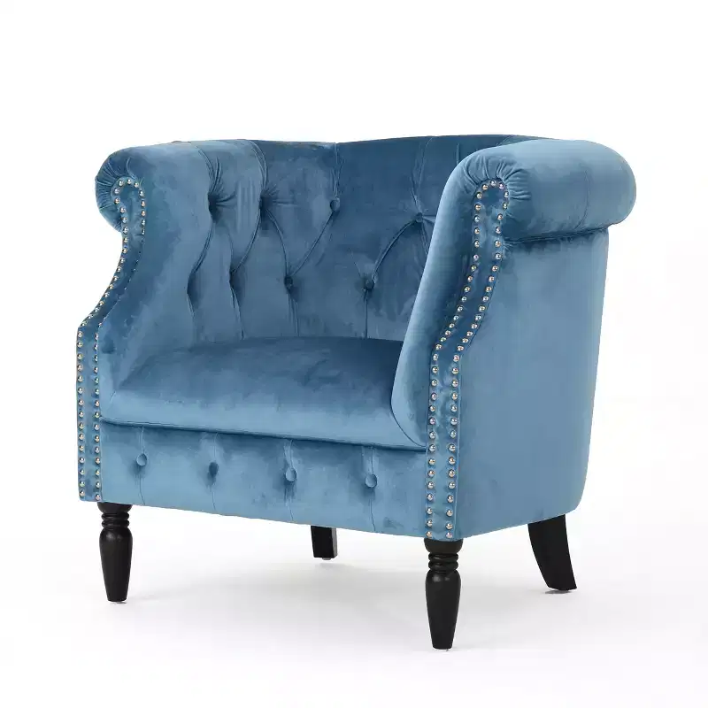 Akira New Velvet Club Chair - Christopher Knight Home