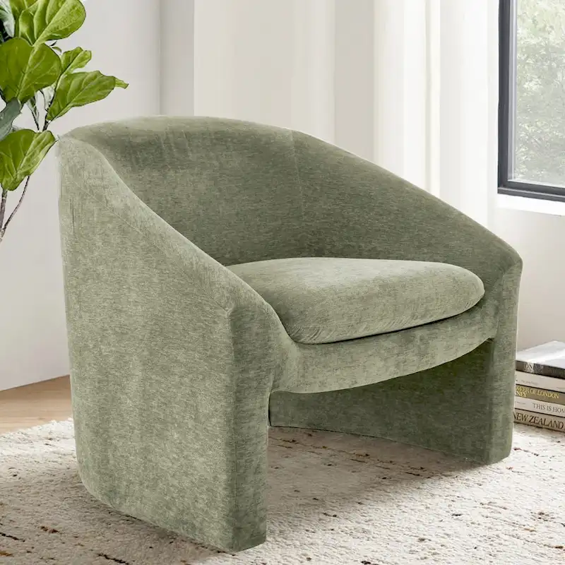Upholstered Barrel Chair