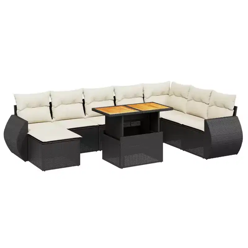 vidaXL Patio Sofa Set with Cushions in Different Colors