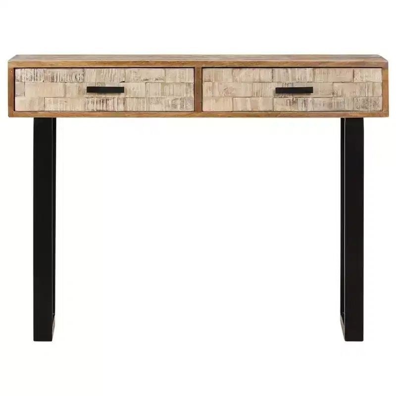 vidaXL Console Table 39.4x11.8x29.5 Solid Mango Wood