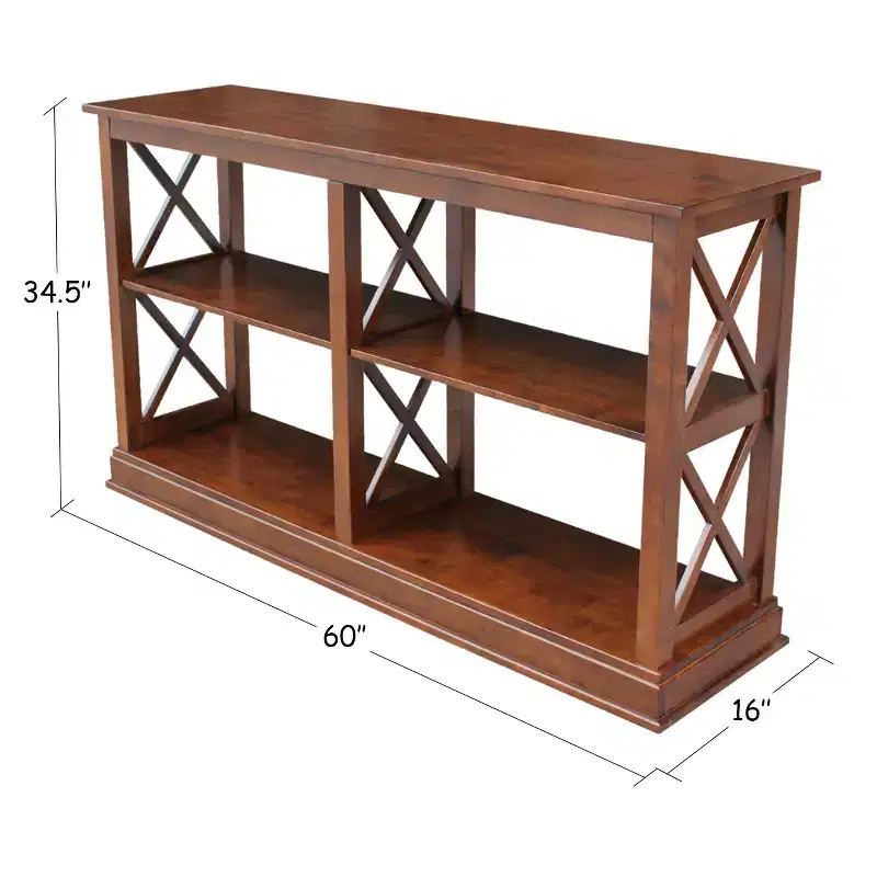 Hampton Sofa Server Table with Shelves - International Concepts