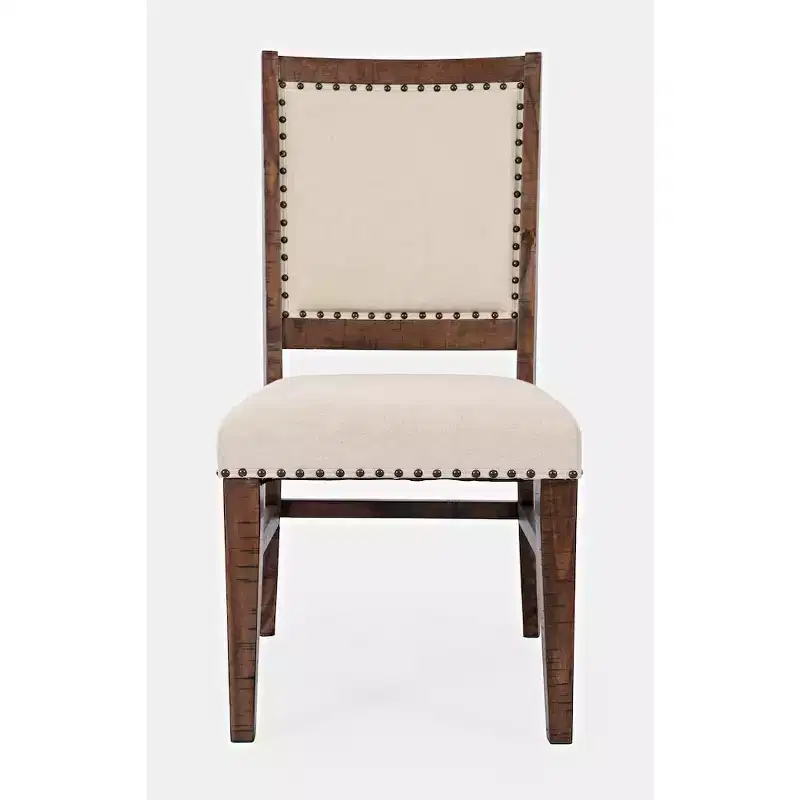 Jofran,Fairview Transitional Solid Wood Upholstered Side Chair (Set of 2)