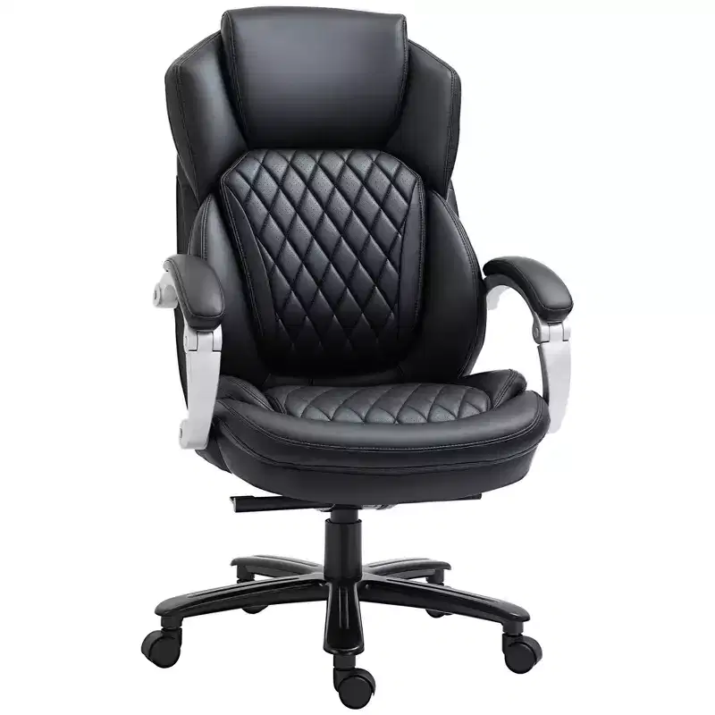 Big & Tall Executive Office Chair, Wide Seat, High Back, Adjustable & Swivel