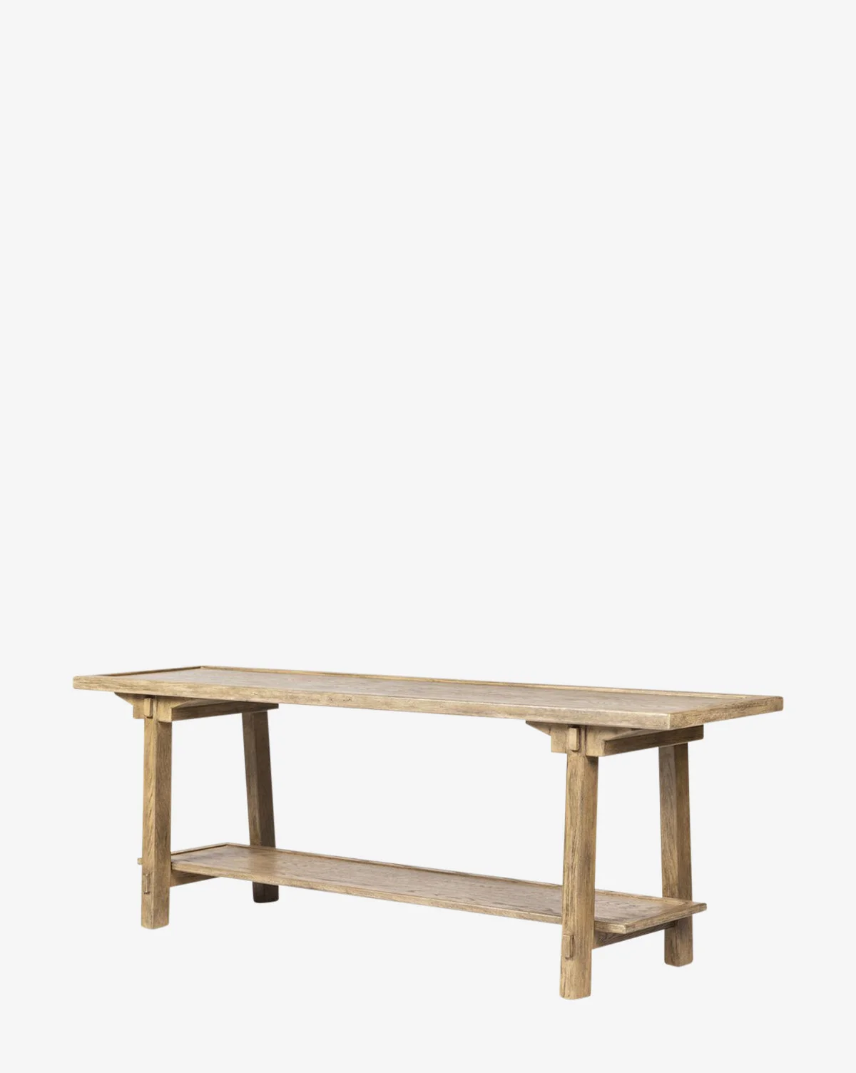 Modern Wood Console Table with Airy Silhouette for Living Room