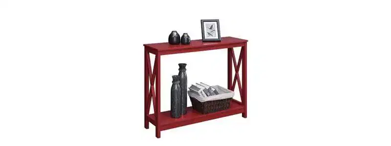 Console Table with Shelf, Modern Design, Adult Assembly Required