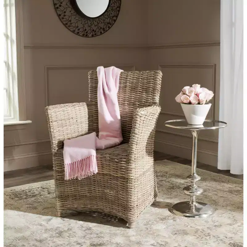 Natural Rattan Arm Chair, Single Seat