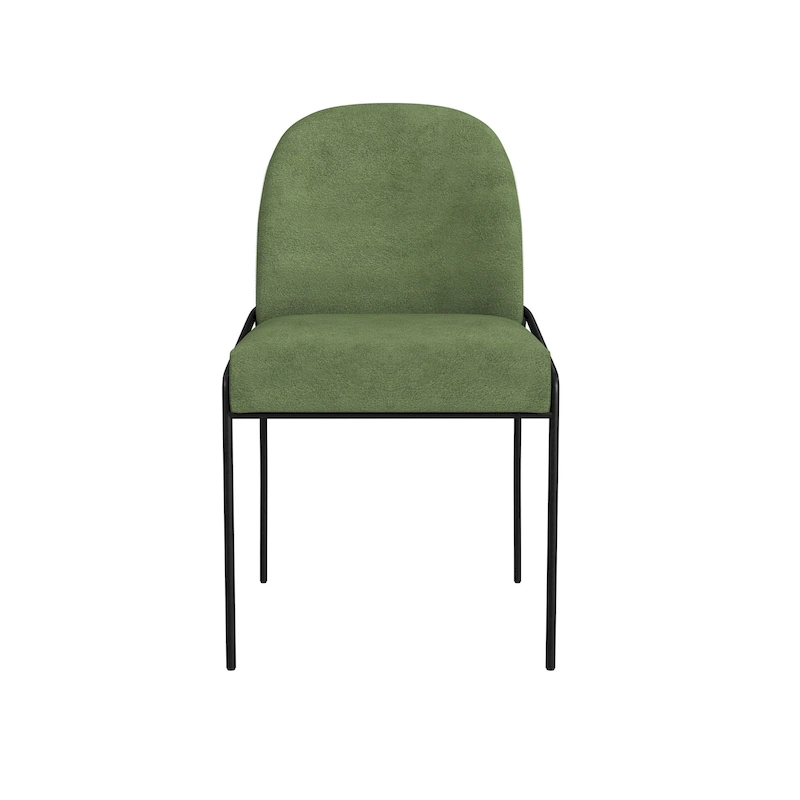 HomePop Modern Velvet Upholstered Dining Chair- single pack