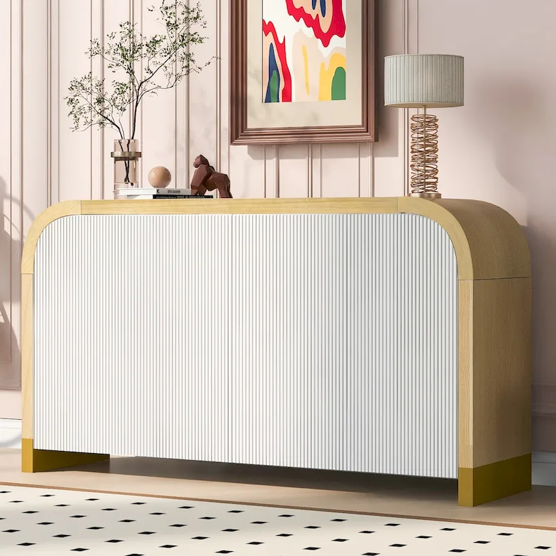 Cabinet with Adjustable Shelves,for Study,Living Room and Entrance