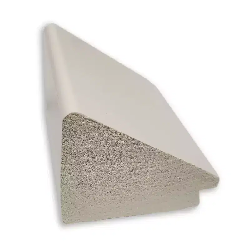 28" x 64" Wedge Framed Full Length Floor/Leaner Mirror White - Amanti Art: Modern Style, Polystyrene Frame, Wall Mount