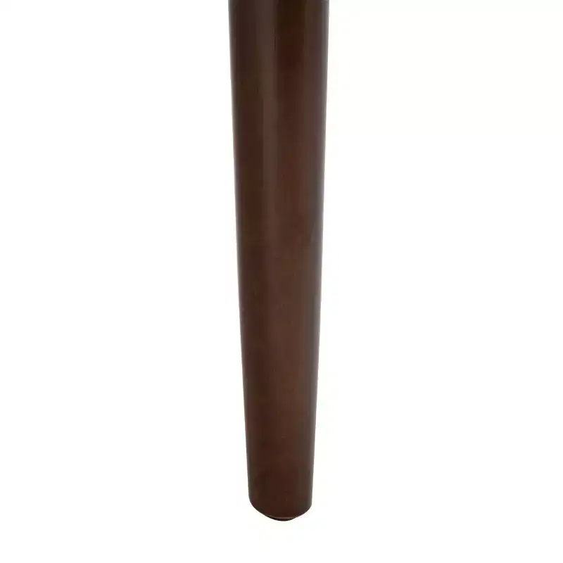 White Upholstered Accent Chair – Solid Wood Frame, 275 lbs Capacity