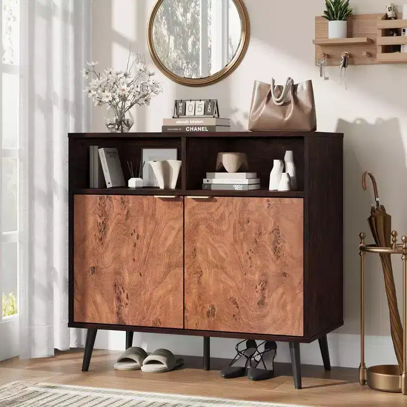 Buffet Cabinet with Drawers(of 2 set), 31.5'' Large Sideboard Buffet Credenza Storage Cabinet