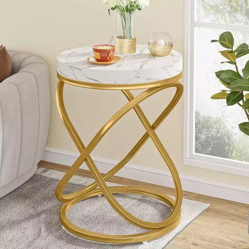 Lantine 26 Inches Round End Tables