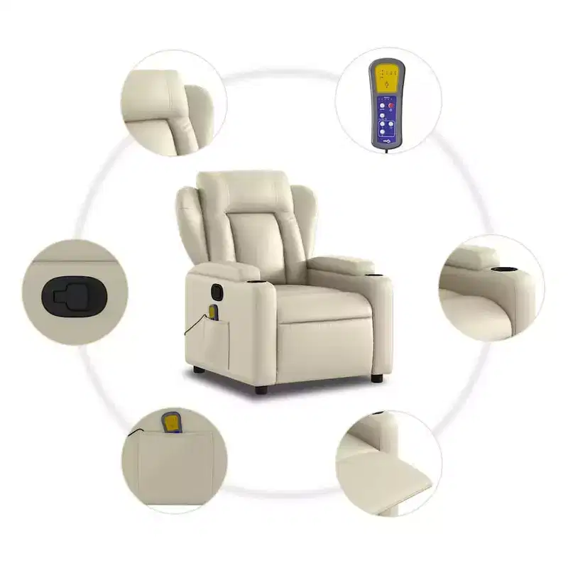 vidaXL Electric Massage Recliner Chair