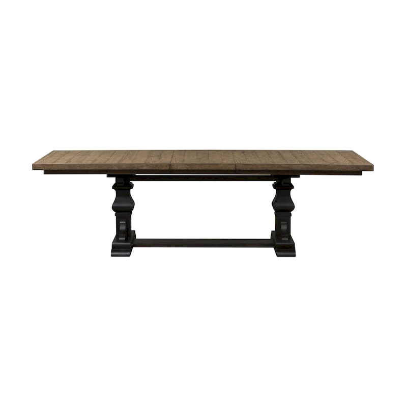 Harvest Home Chalkboard 7 Piece Trestle Table Set
