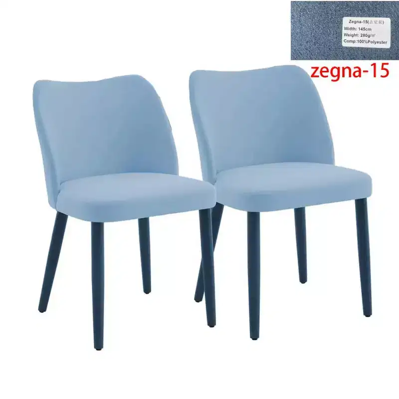 2-Piece Heart-Back Thin Upholstered Dining Chairs - Soft Cushion & Solid Wood Legs,