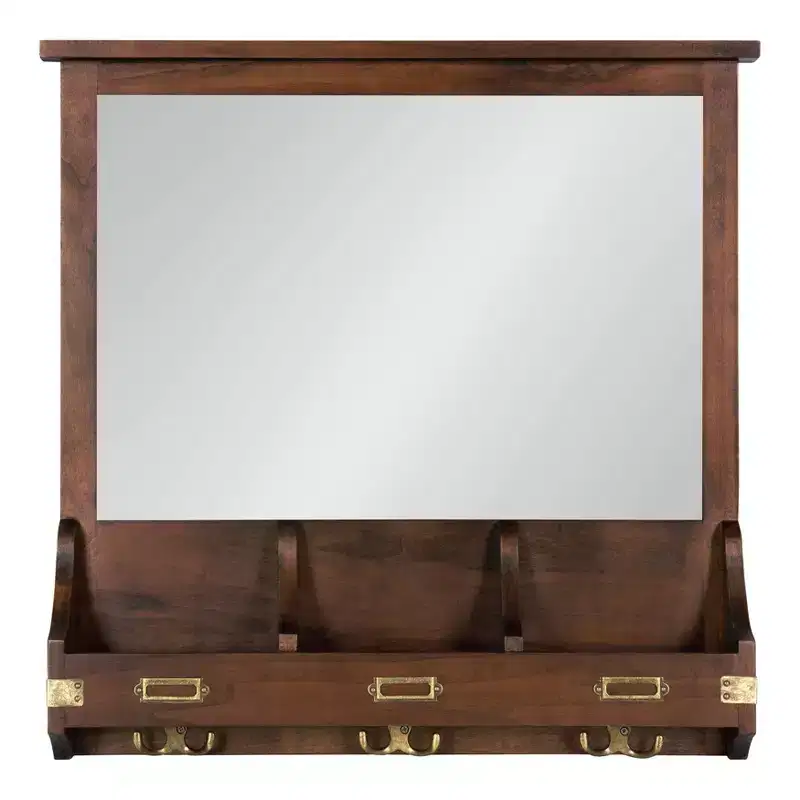 24 x 24 Stallard Functional Wall Mirror - Kate & Laurel All Things Decor