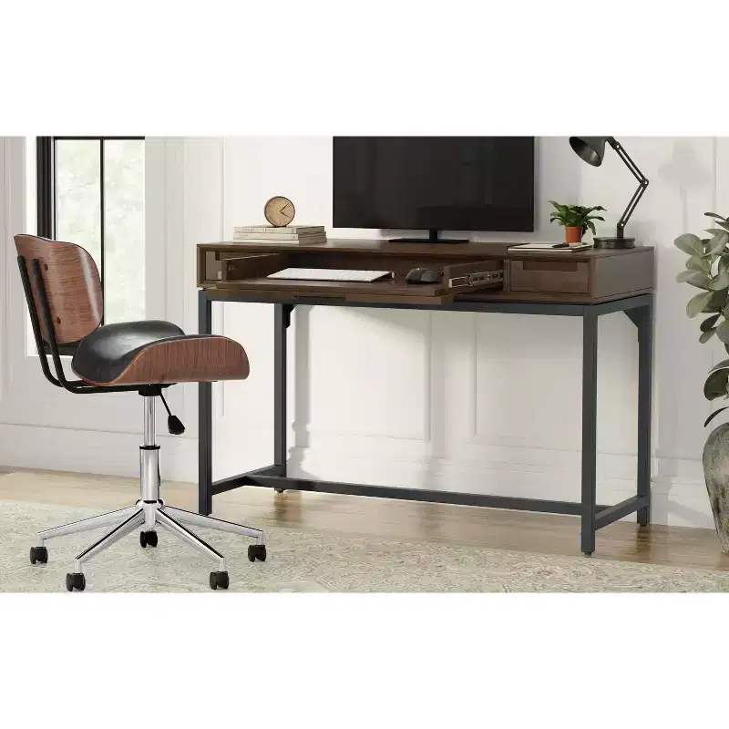 Solid Hardwood Modern Industrial 48