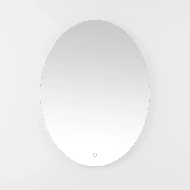 Nolan 24 Aluminum LED Oval Mirror - LMR1005 - White - Safavieh