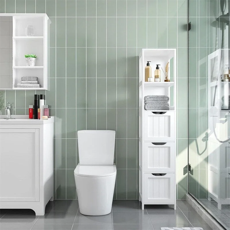 Bathroom Tall Cabinet - 12D x 12W x 56H